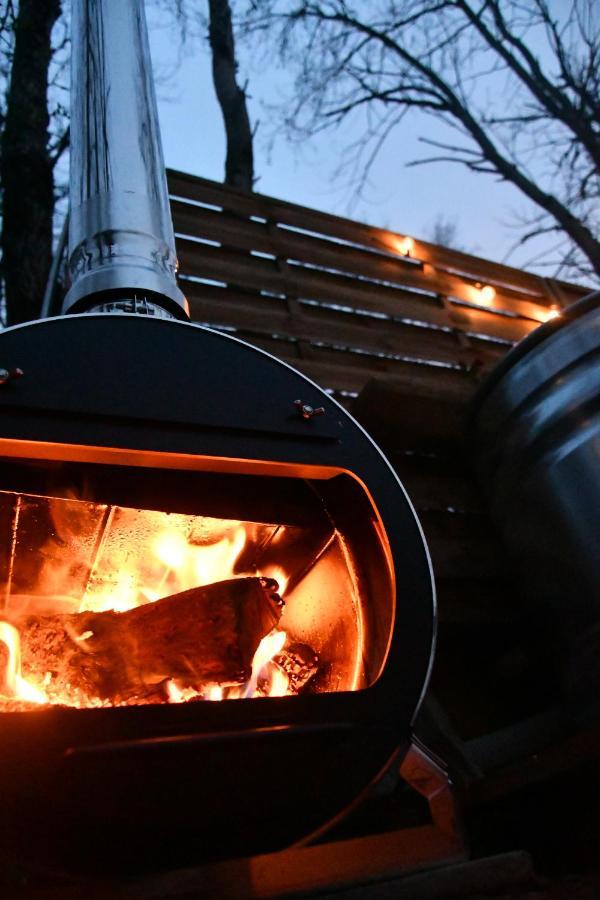 Tente Bivouac Option Bain Chauffee Au Bois Idrac-Respailles Kültér fotó