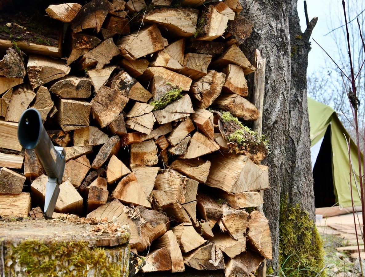 Tente Bivouac Option Bain Chauffee Au Bois Idrac-Respailles Kültér fotó